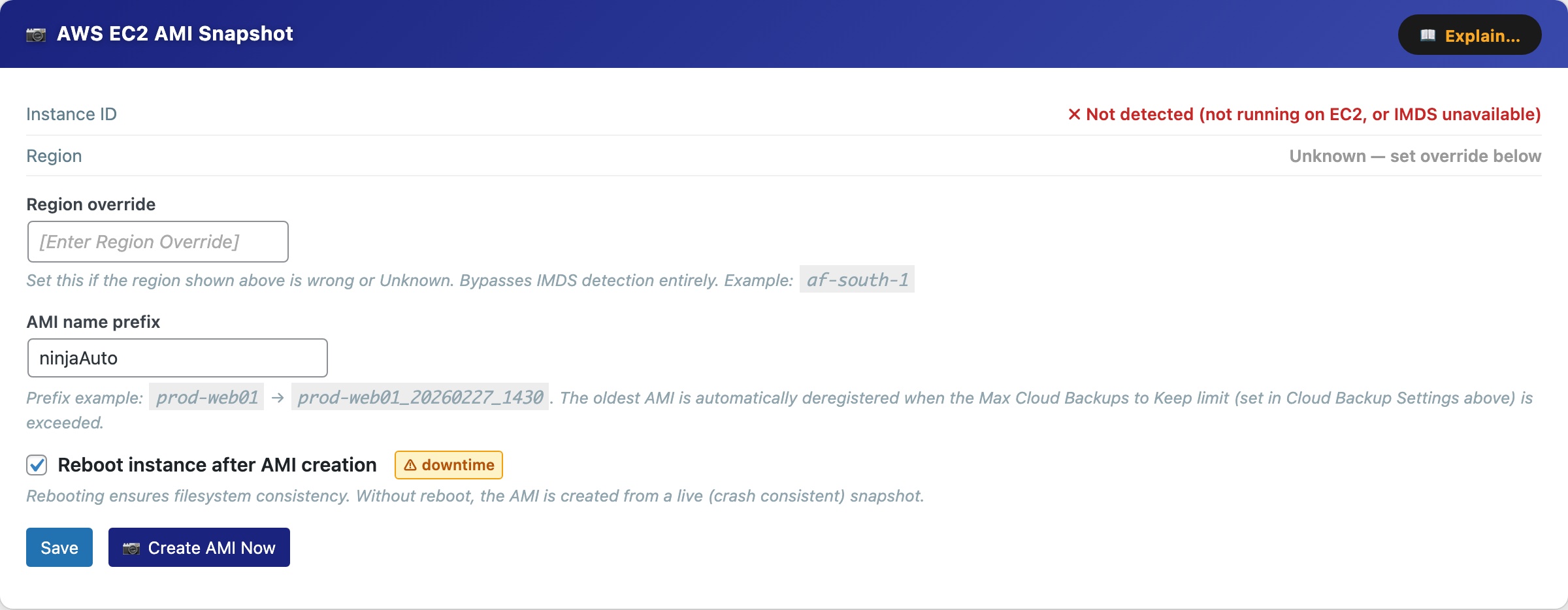CloudScale Backup & Restore — Free WordPress Backup Plugin with One-Click Restore & Cloud Sync — AWS EC2 AMI Snapshot screenshot