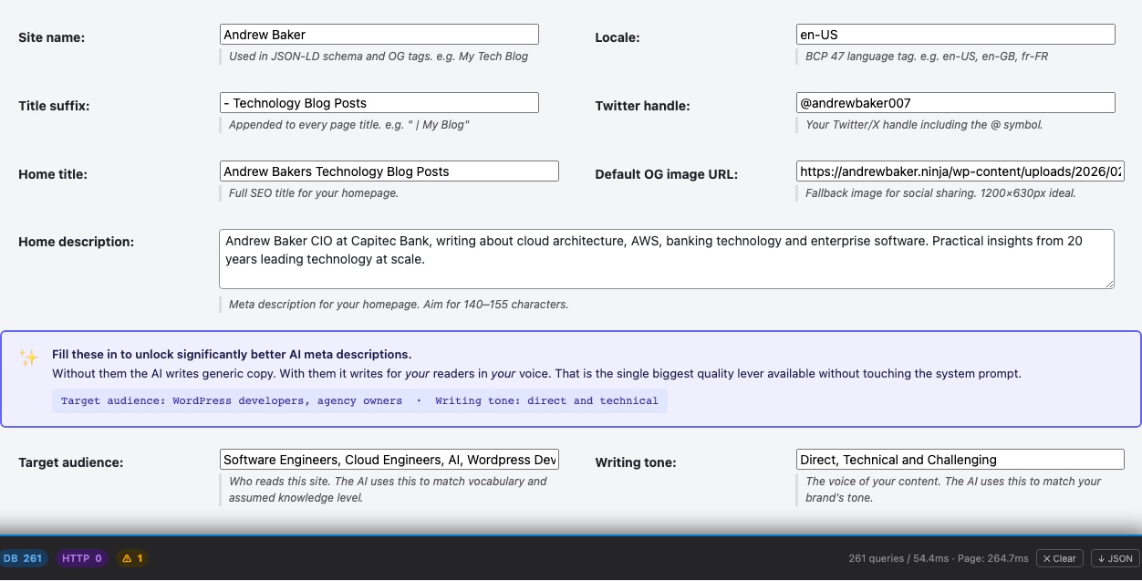 Site Identity & Schema