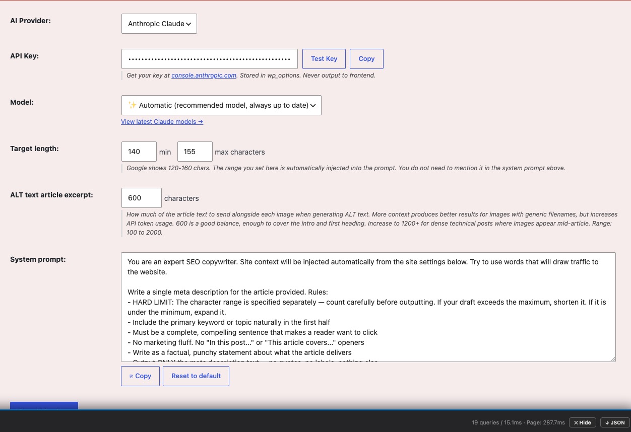 AI Settings