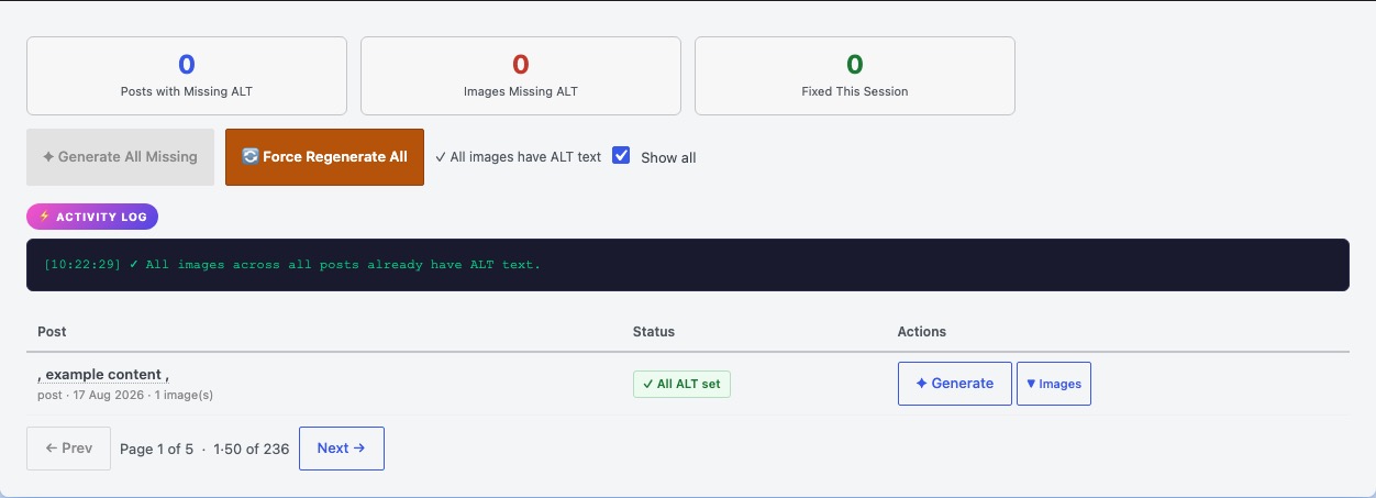 AI ALT Text Generator