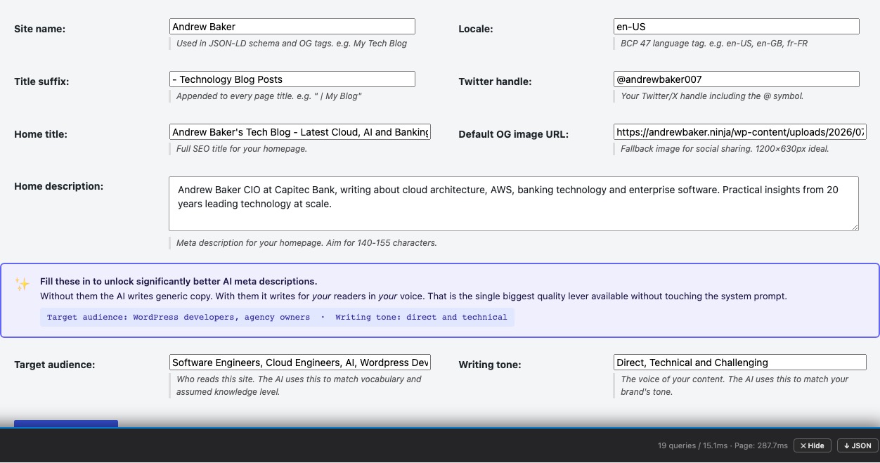 Site Identity & Schema