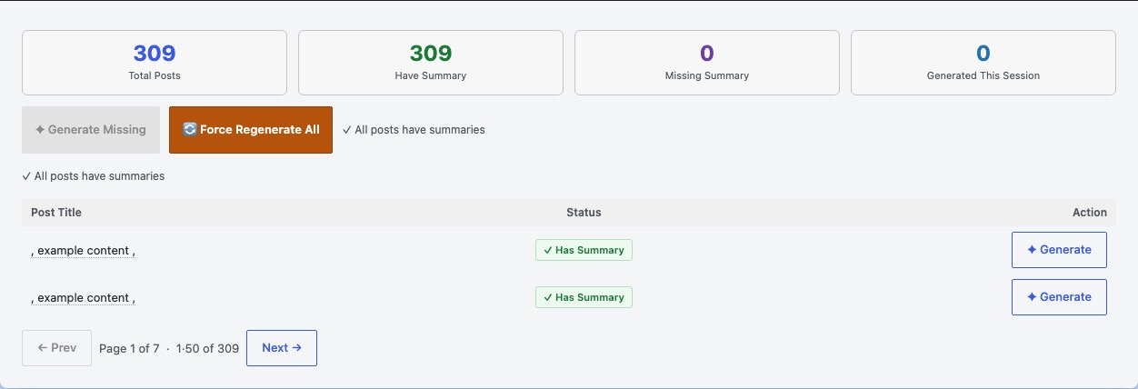 AI Summary Box