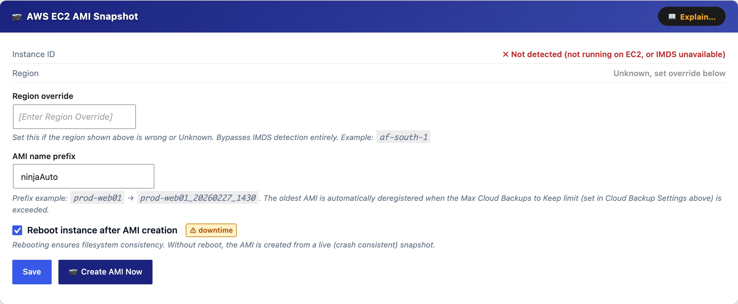 CloudScale Backup & Restore, Free WordPress Backup Plugin with One-Click Restore & Cloud Sync, AWS EC2 AMI Snapshot screenshot