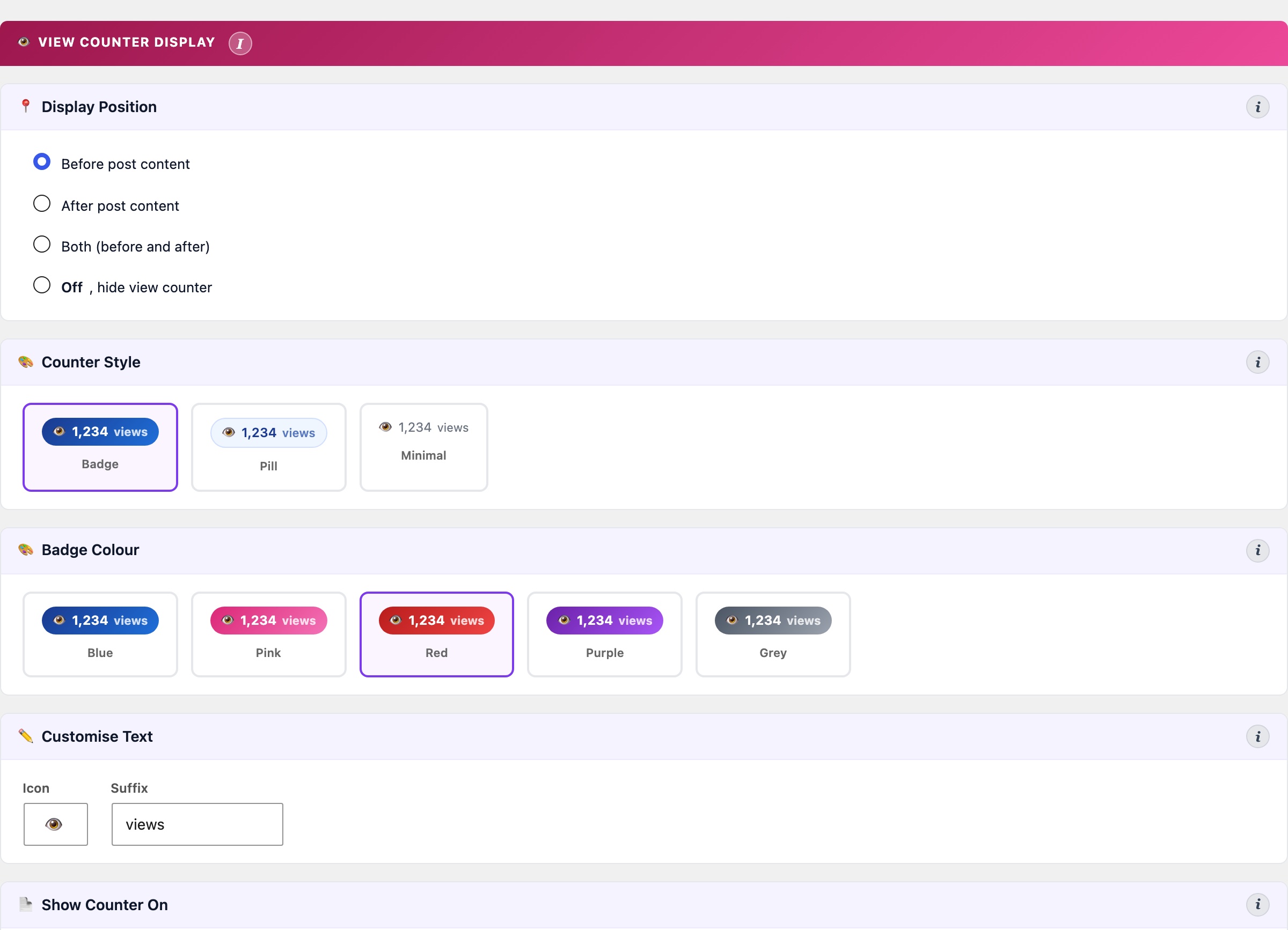 CloudScale Site Analytics, Free Privacy-First WordPress Analytics Plugin, Display Settings screenshot