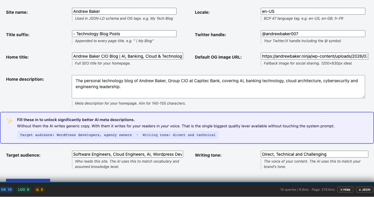Site Identity & Schema