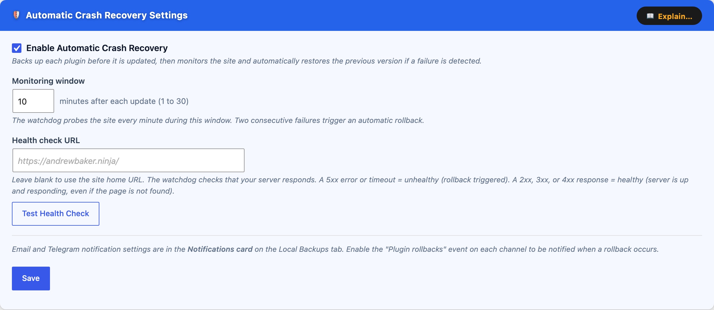 CloudScale Backup & Restore, Free WordPress Backup Plugin with One-Click Restore & Cloud Sync, Automatic Crash Recovery screenshot