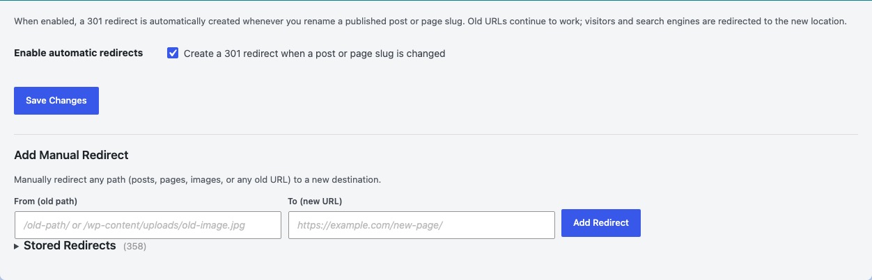 Automatic Redirects