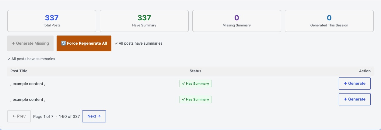 AI Summary Box